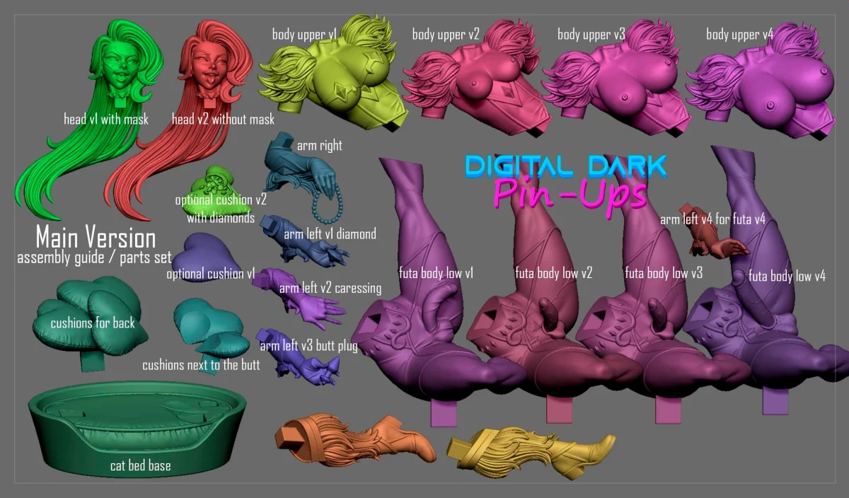 Black Cat | Fan Art | 3D Printed Resin Model Garage Kit | *Un-Painted* | Digital Dark 13