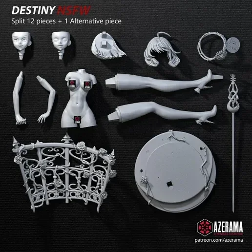 Destiny | Fan Art | 3D Printed Resin Model Garage Kit | *Un-Painted* | Azerama 5