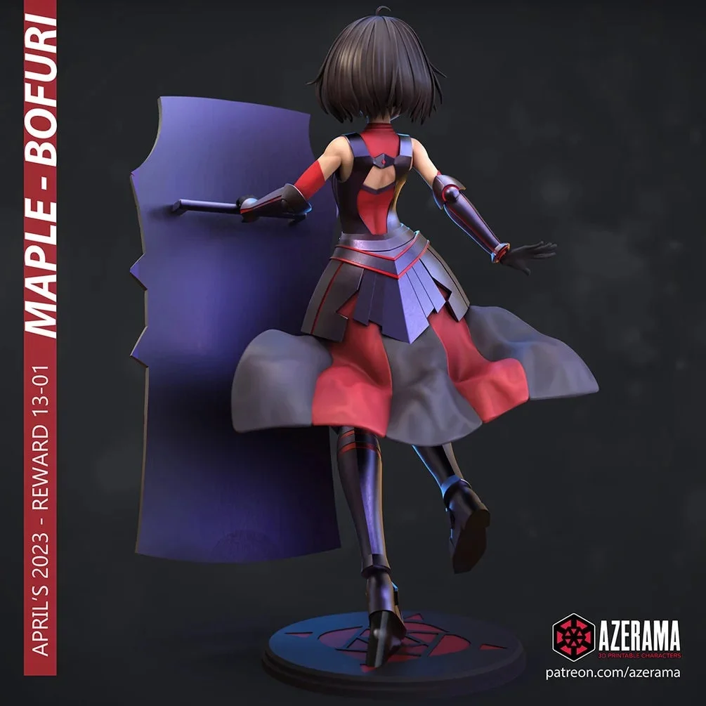Maple | Fan Art | 3D Printed Resin Model Garage Kit | *Un-Painted* | Azerama 3