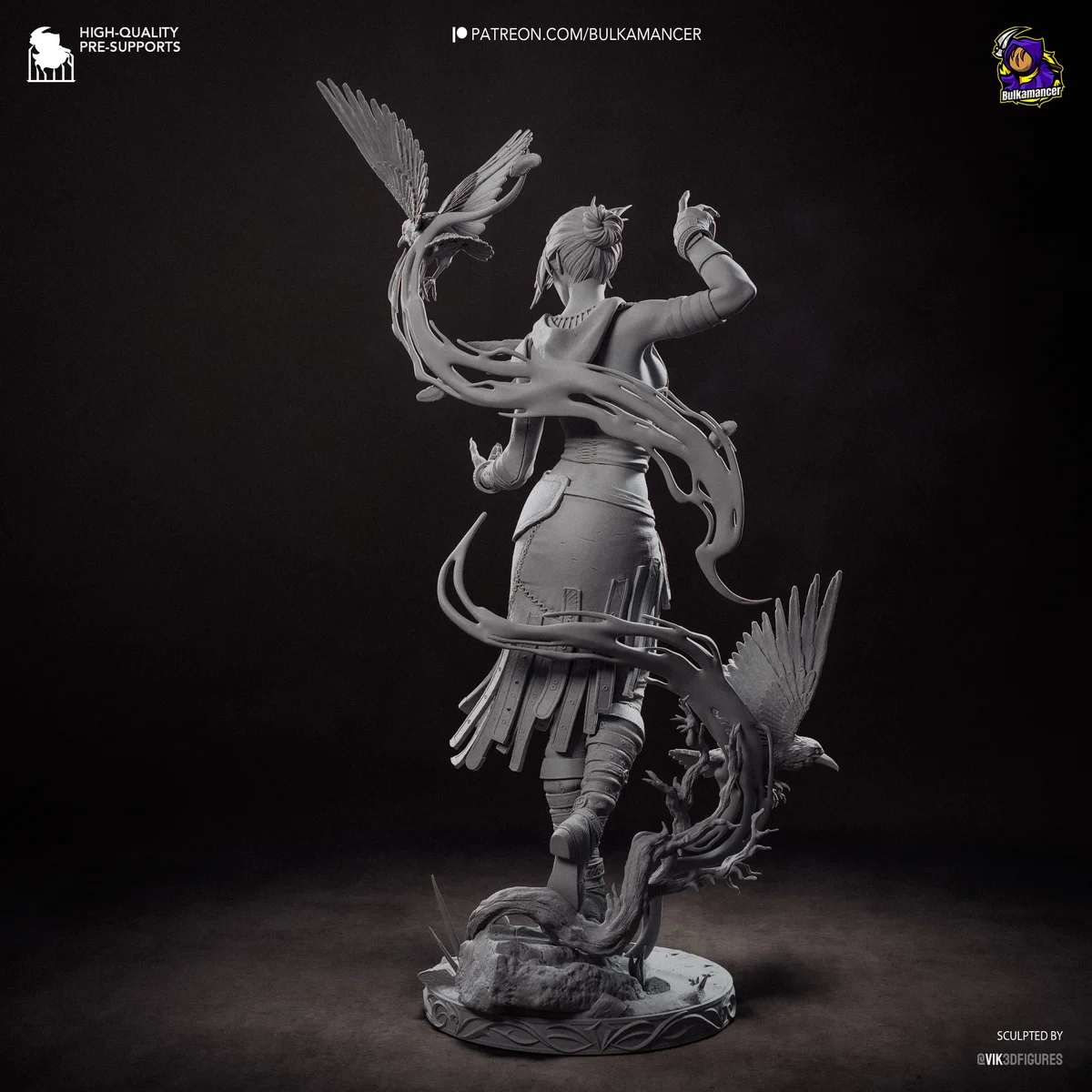 Morrigan | Fan Art | 3D Printed Resin Model Garage Kit | *Un-Painted* | Bulkamancer 17