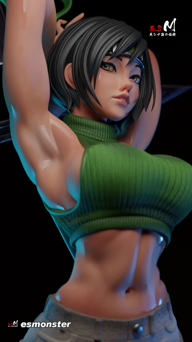 Yuffie | Fan Art | 3D Printed Resin Model Garage Kit | *Un-Painted* | ES Monster 8
