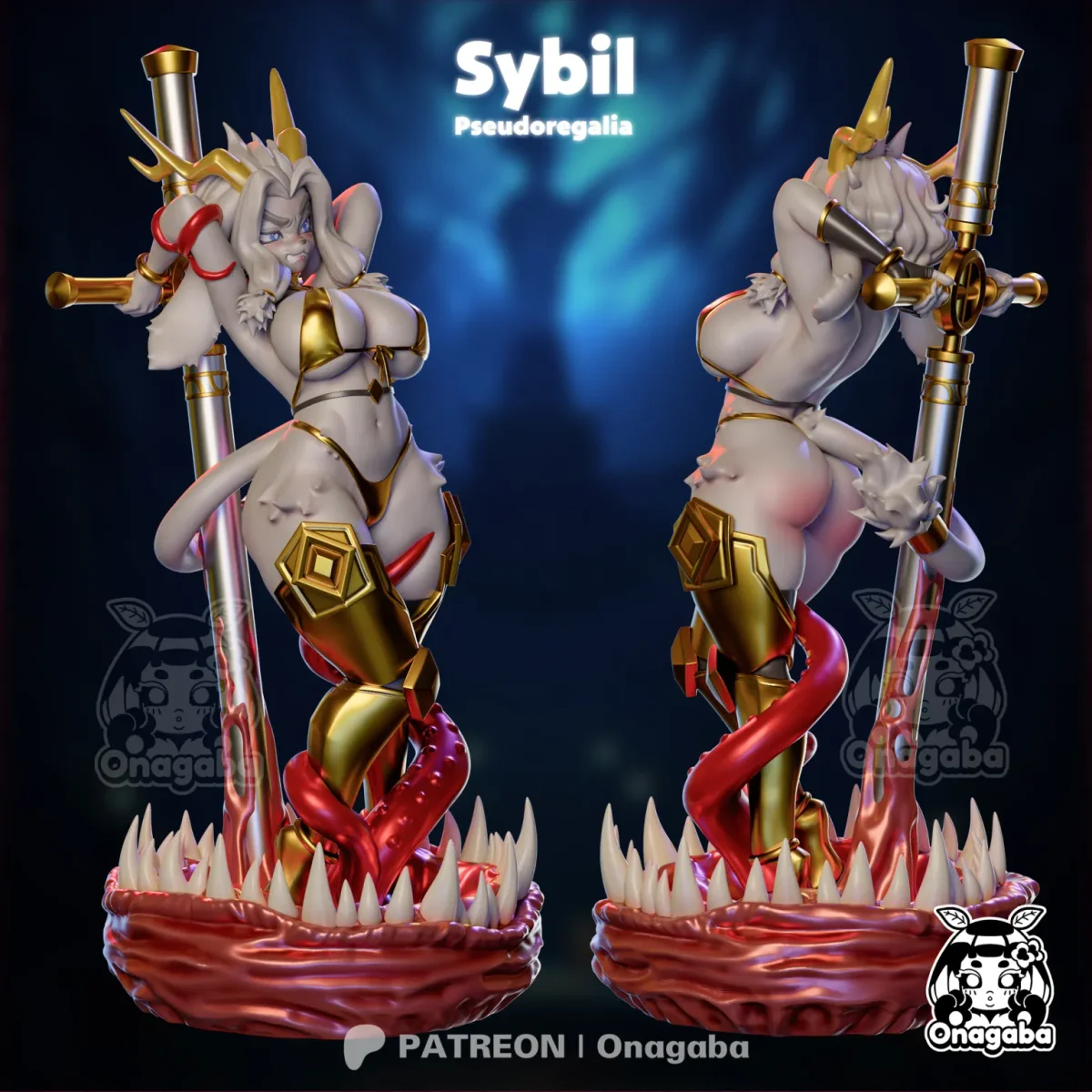 Sybil | Fan Art | 3D Printed Resin Model Garage Kit | *Un-Painted* | ONAGABA 7