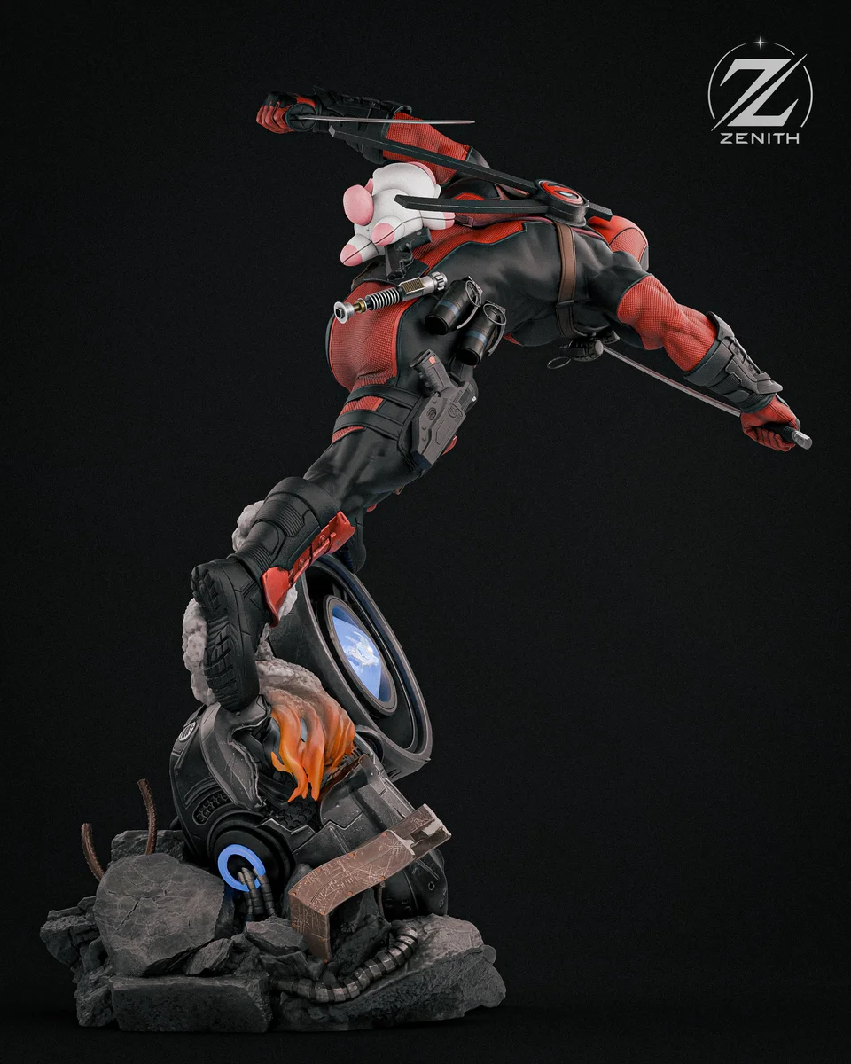 Deadpool | Fan Art | 3D Printed Resin Model Garage Kit | *Un-Painted* | Zenith Studios 9