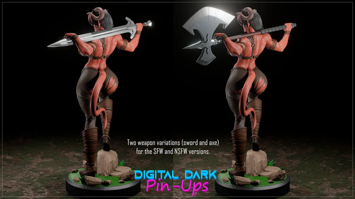 Karlach | Fan Art | 3D Printed Resin Model Garage Kit | *Un-Painted* | Digital Dark 2