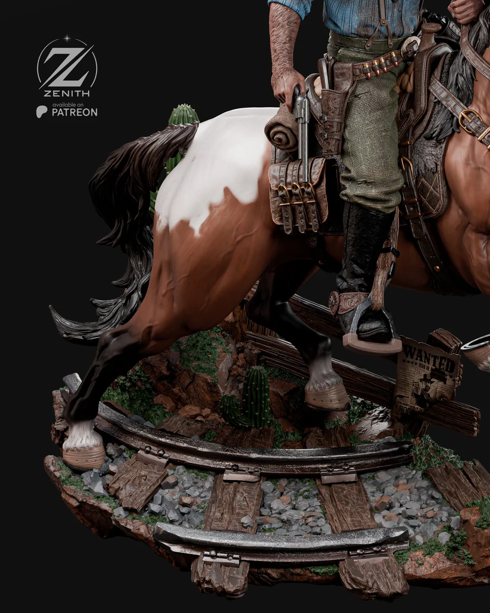 Arthur Morgan | Fan Art | 3D Printed Resin Model Garage Kit | *Un-Painted* | Zenith Studios 9