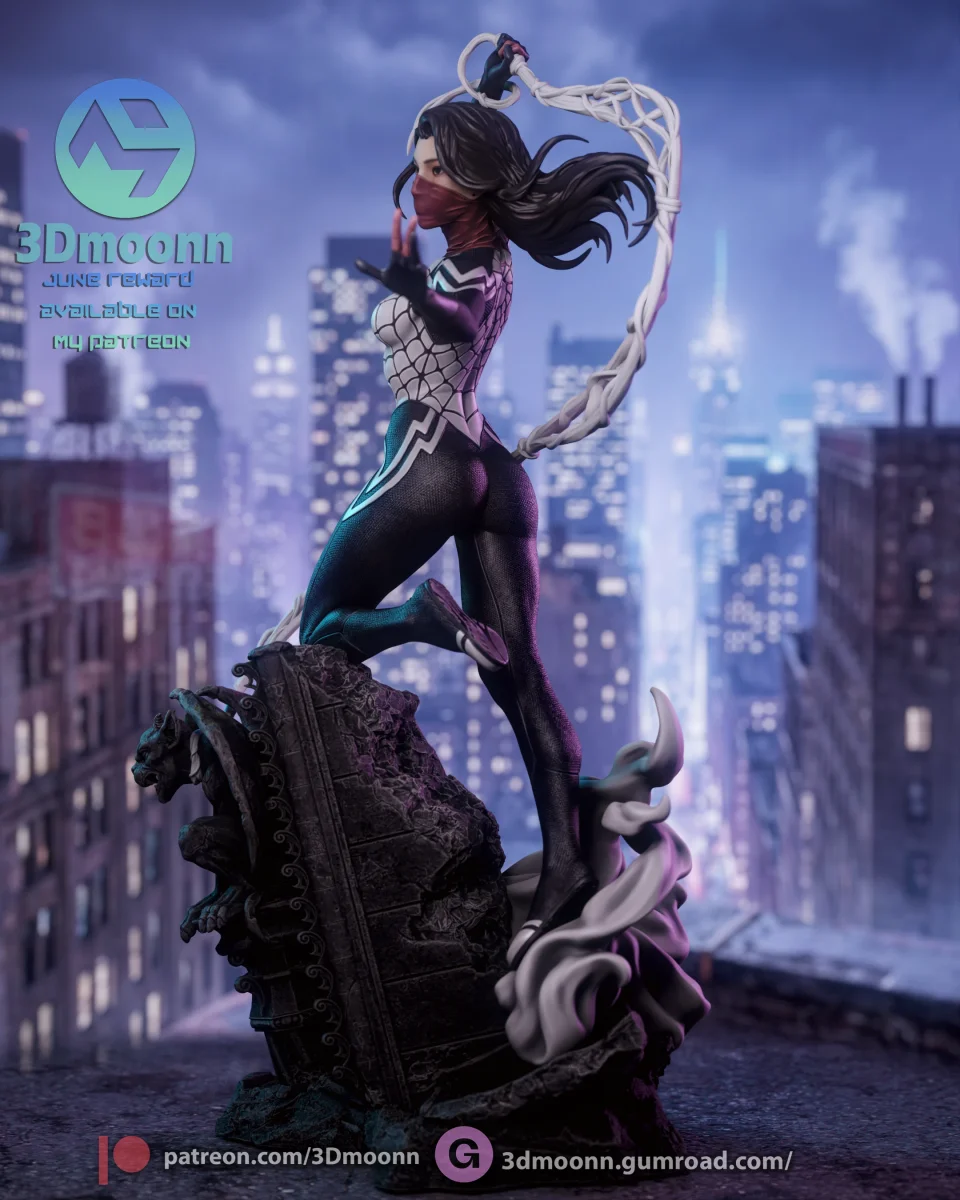 Silk | Fan Art | 3D Printed Resin Model Garage Kit | *Un-Painted* | 3DMoonn 4