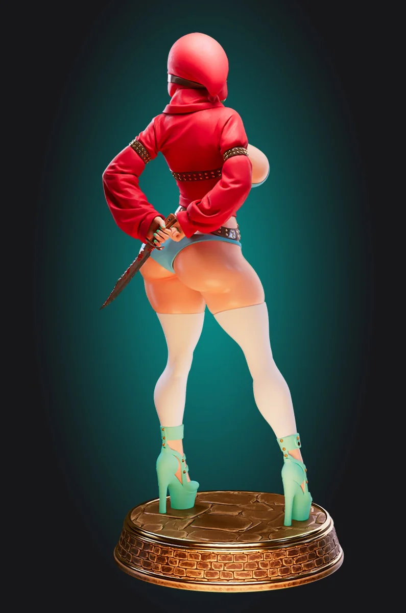 Shy Gal | Fan Art | 3D Printed Resin Model Garage Kit | *Un-Painted* | Officer Rhu 4