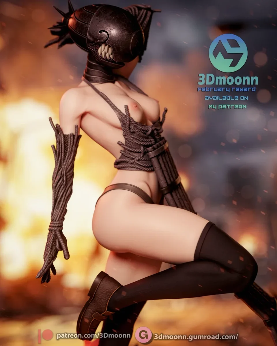 Reze | Fan Art | 3D Printed Resin Model Garage Kit | *Un-Painted* | 3DMoonn 12