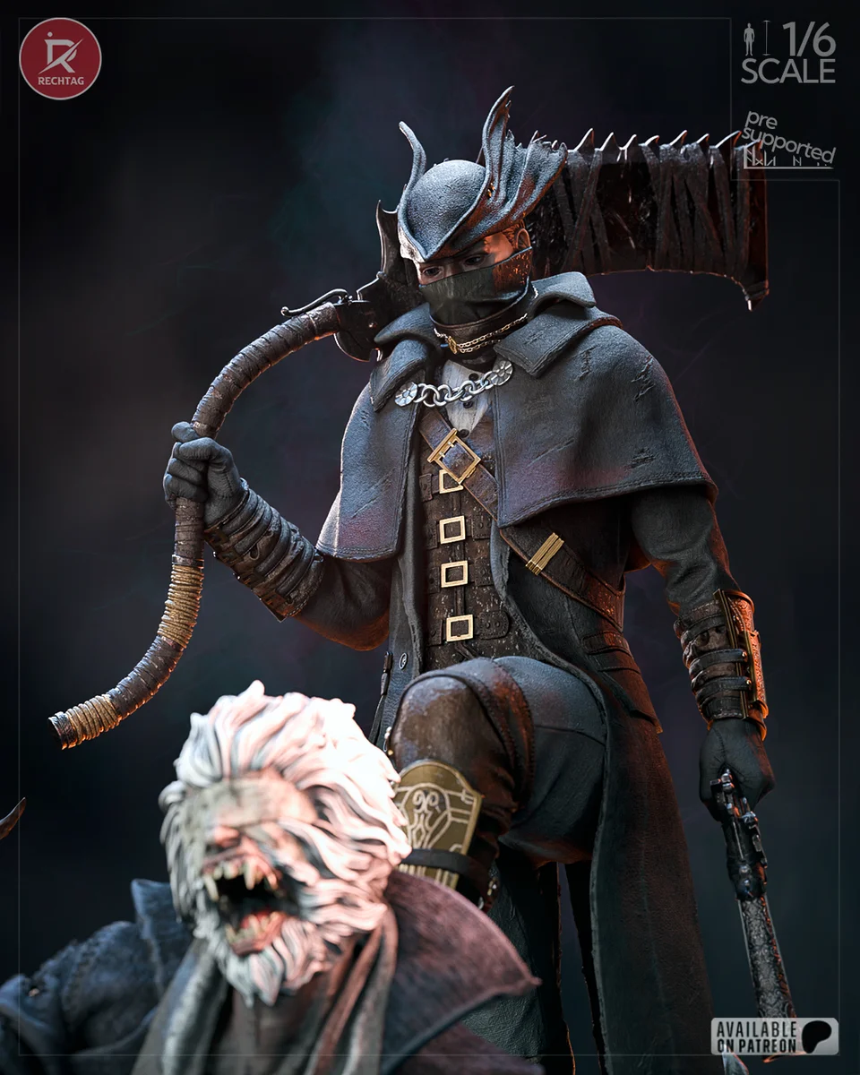 The Hunter | Fan Art | 3D Printed Resin Model Garage Kit | *Un-Painted* | Rechtag 13