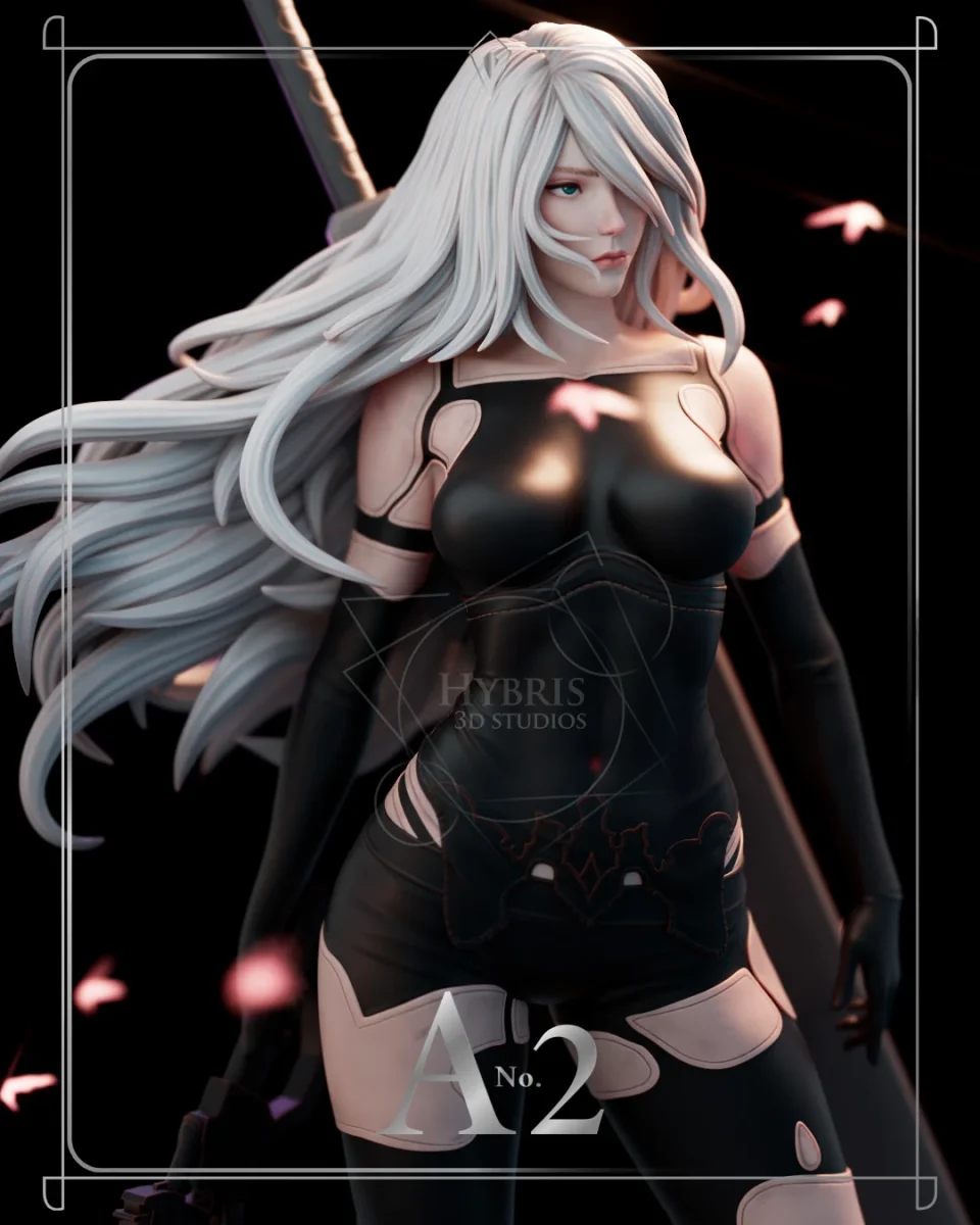 A2 | Fan Art | 3D Printed Resin Model Garage Kit | *Un-Painted* | Hybris Studios 3