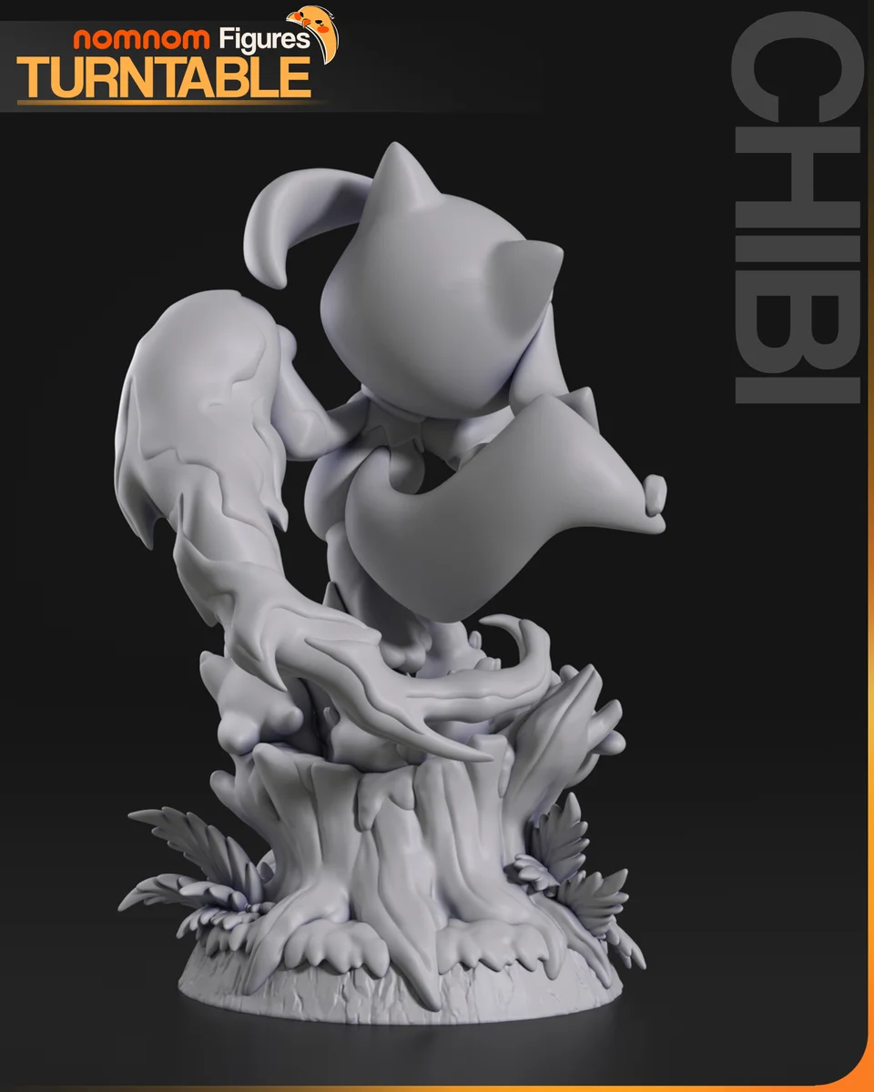Chibi Riolu | Fan Art | 3D Printed Resin Model Garage Kit | *Un-Painted* | Nomnom 7