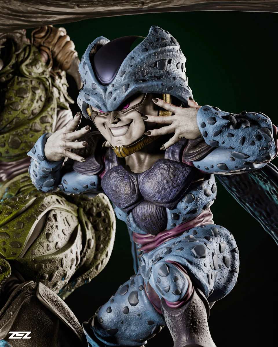 Cell | Fan Art | 3D Printed Resin Model Garage Kit | *Un-Painted* | ZEZ Studio 8