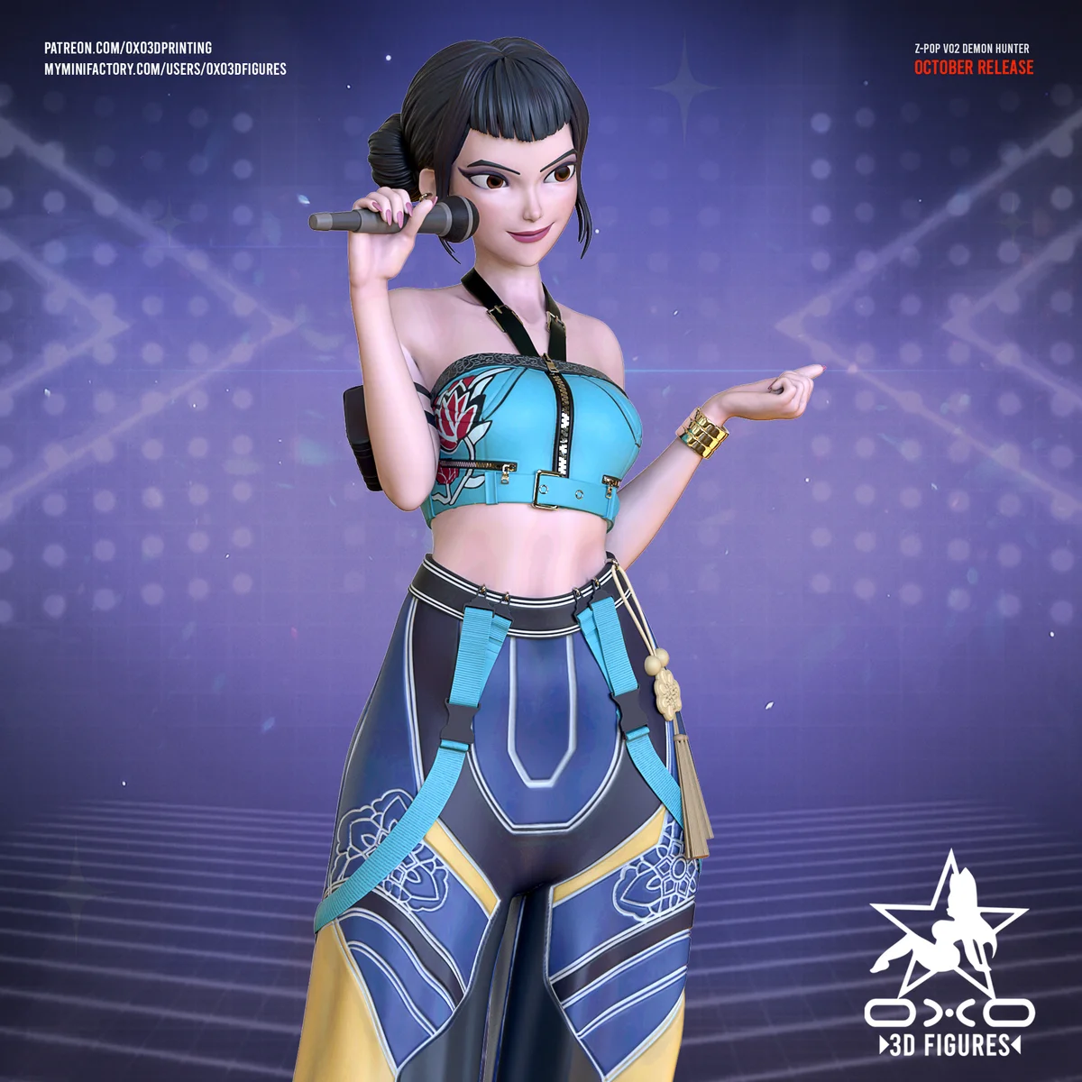 Zoey | Fan Art | 3D Printed Resin Model Garage Kit | *Un-Painted* | OXO3D 3