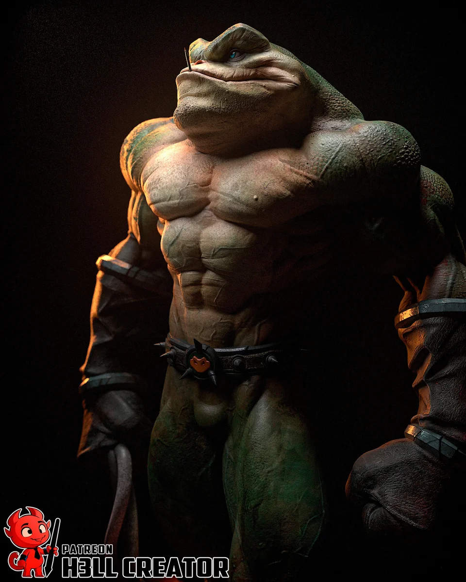 Zitz | Fan Art | 3D Printed Resin Model Garage Kit | *Un-Painted* | H3LL Creator 5