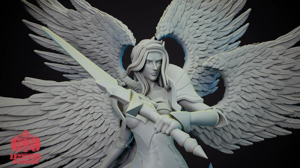 Kayle | Fan Art | 3D Printed Resin Model Garage Kit | *Un-Painted* | Inaki Sculpts 4