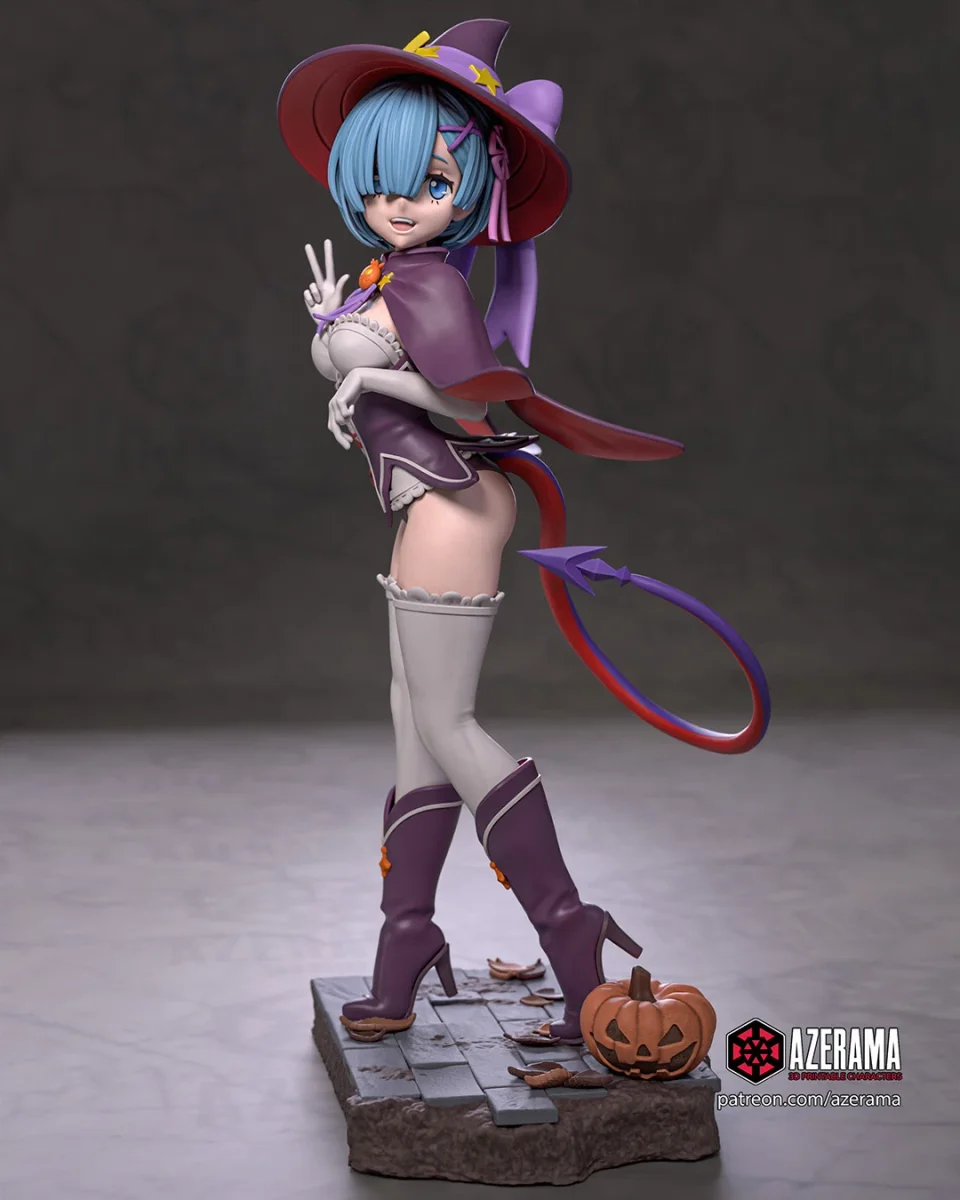 Spooky Rem | Fan Art | 3D Printed Resin Model Garage Kit | *Un-Painted* | Azerama 2