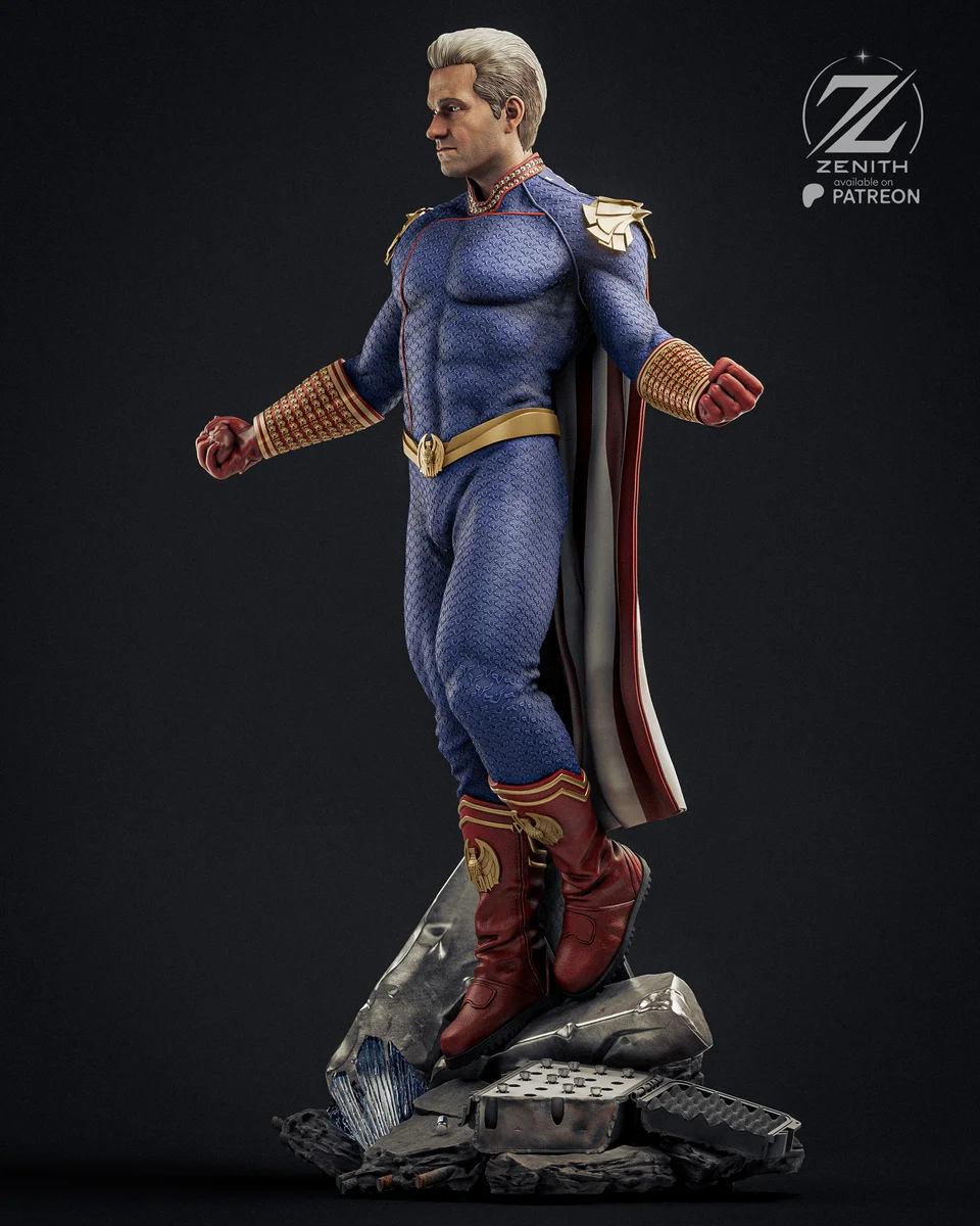 Homelander | Fan Art | 3D Printed Resin Model Garage Kit | *Un-Painted* | Zenith Studios 4