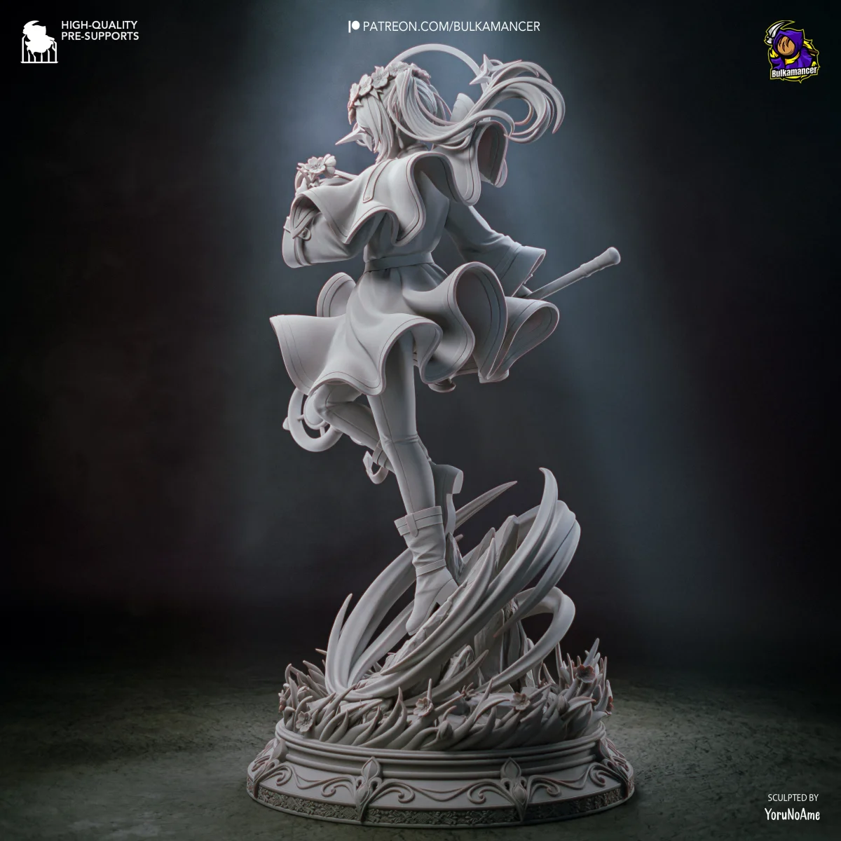 Frieren v2 | Fan Art | 3D Printed Resin Model Garage Kit | *Un-Painted* | Bulkamancer 10