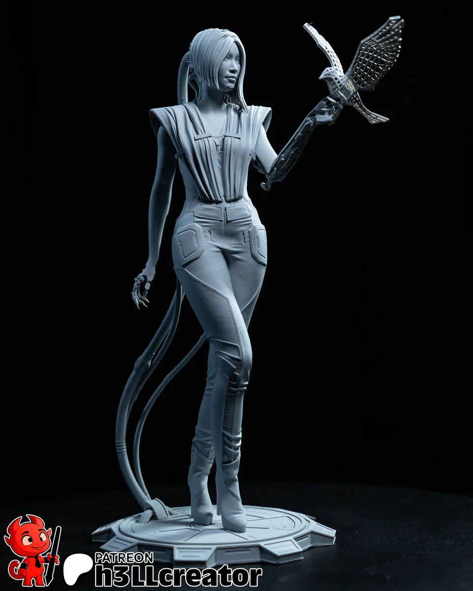 Songbird | Fan Art | 3D Printed Resin Model Garage Kit | *Un-Painted* | H3LL Creator 9