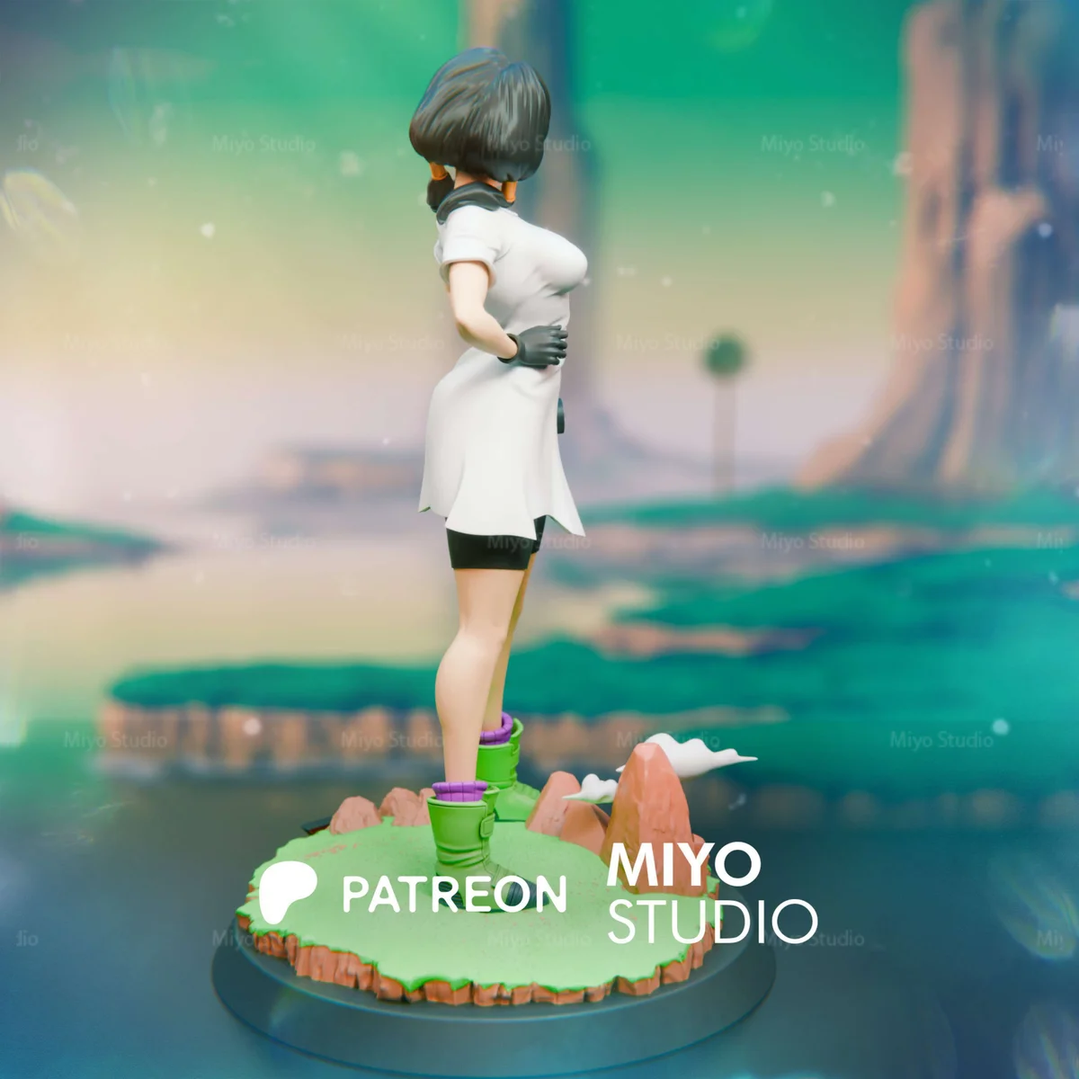 Videl | Fan Art | 3D Printed Resin Model Garage Kit | *Un-Painted* | MiyoStudio 5