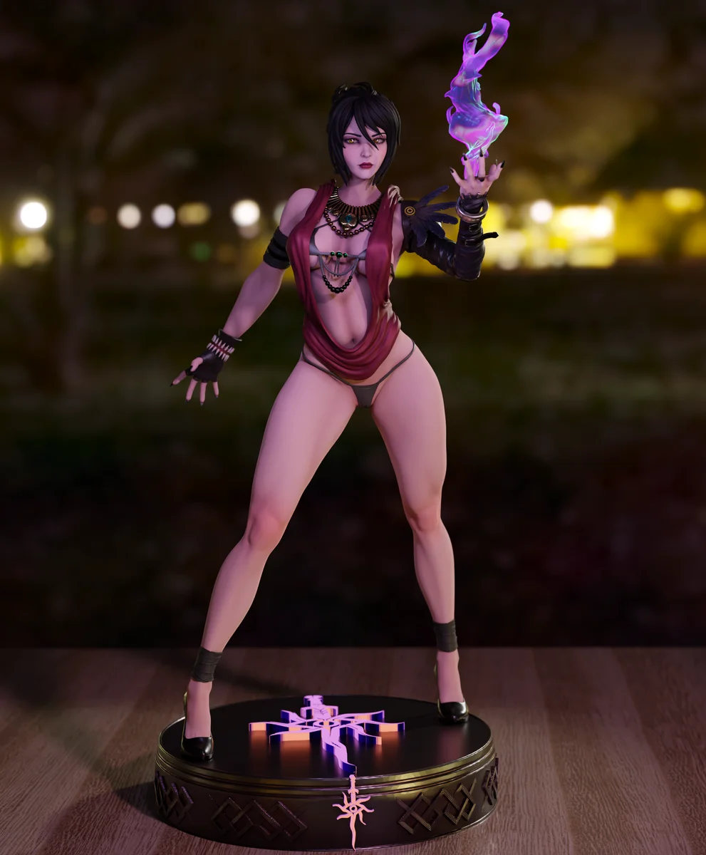 Morrigan | Fan Art | 3D Printed Resin Model Garage Kit | *Un-Painted* | Momoji