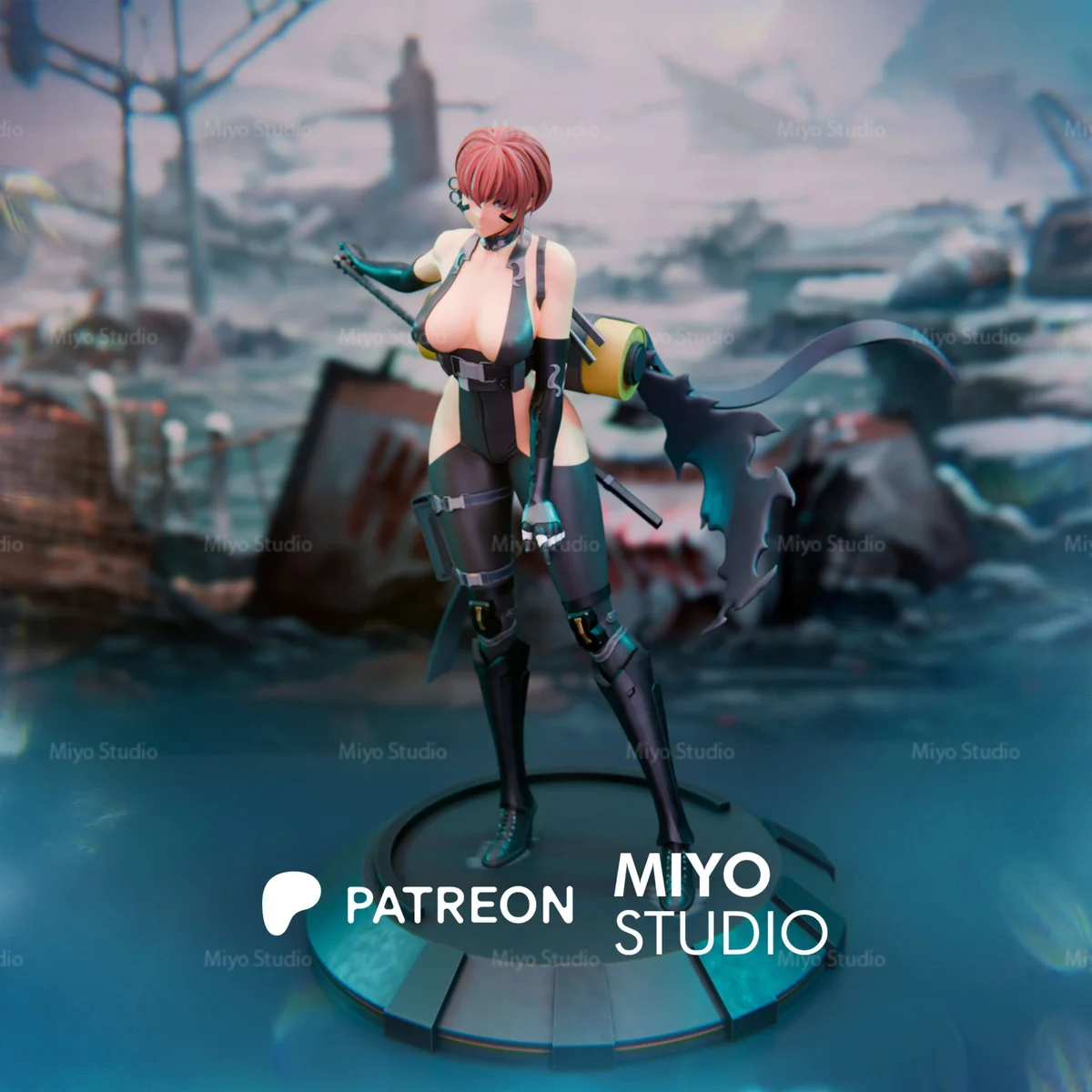 Delta Ninja Thief | Fan Art | 3D Printed Resin Model Garage Kit | *Un-Painted* | MiyoStudio