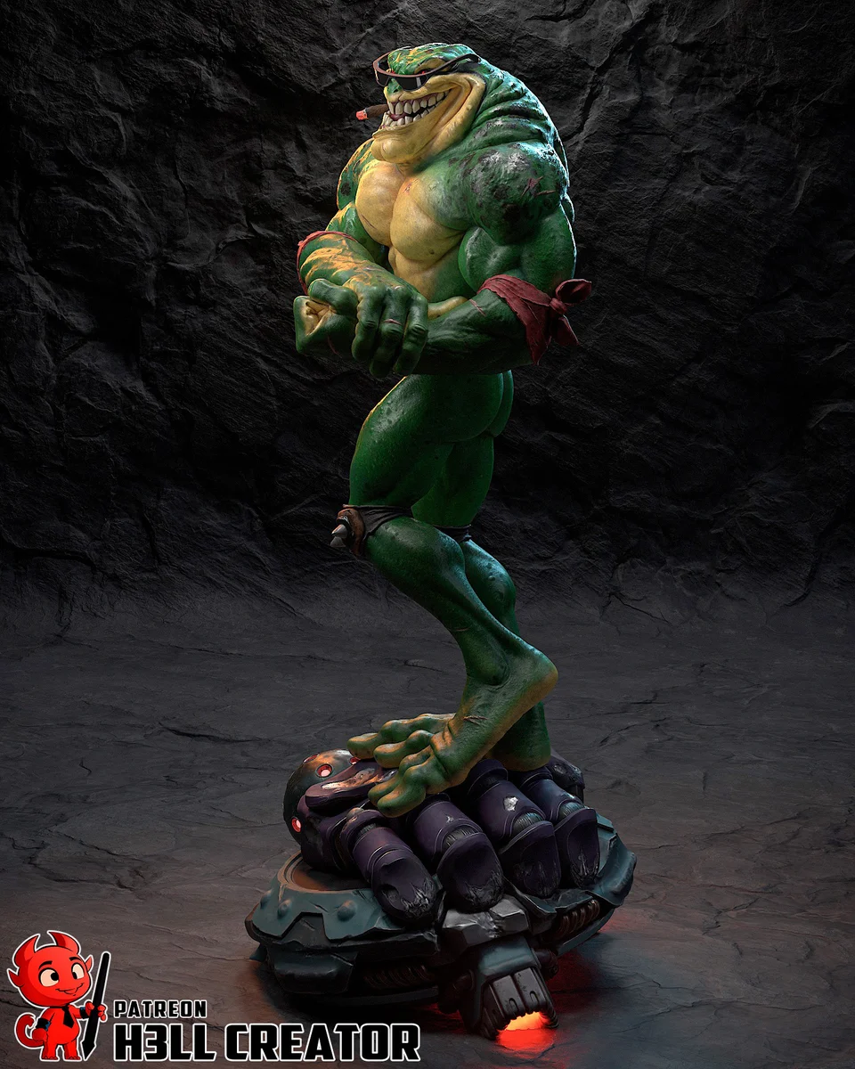 Rash | Fan Art | 3D Printed Resin Model Garage Kit | *Un-Painted* | H3LL Creator 3