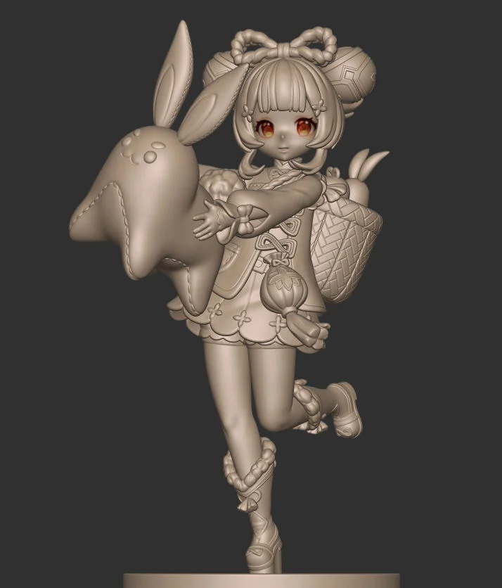 Yaoyao | Fan Art | 3D Printed Resin Model Garage Kit | *Un-Painted* | Sin3Dstudio 3