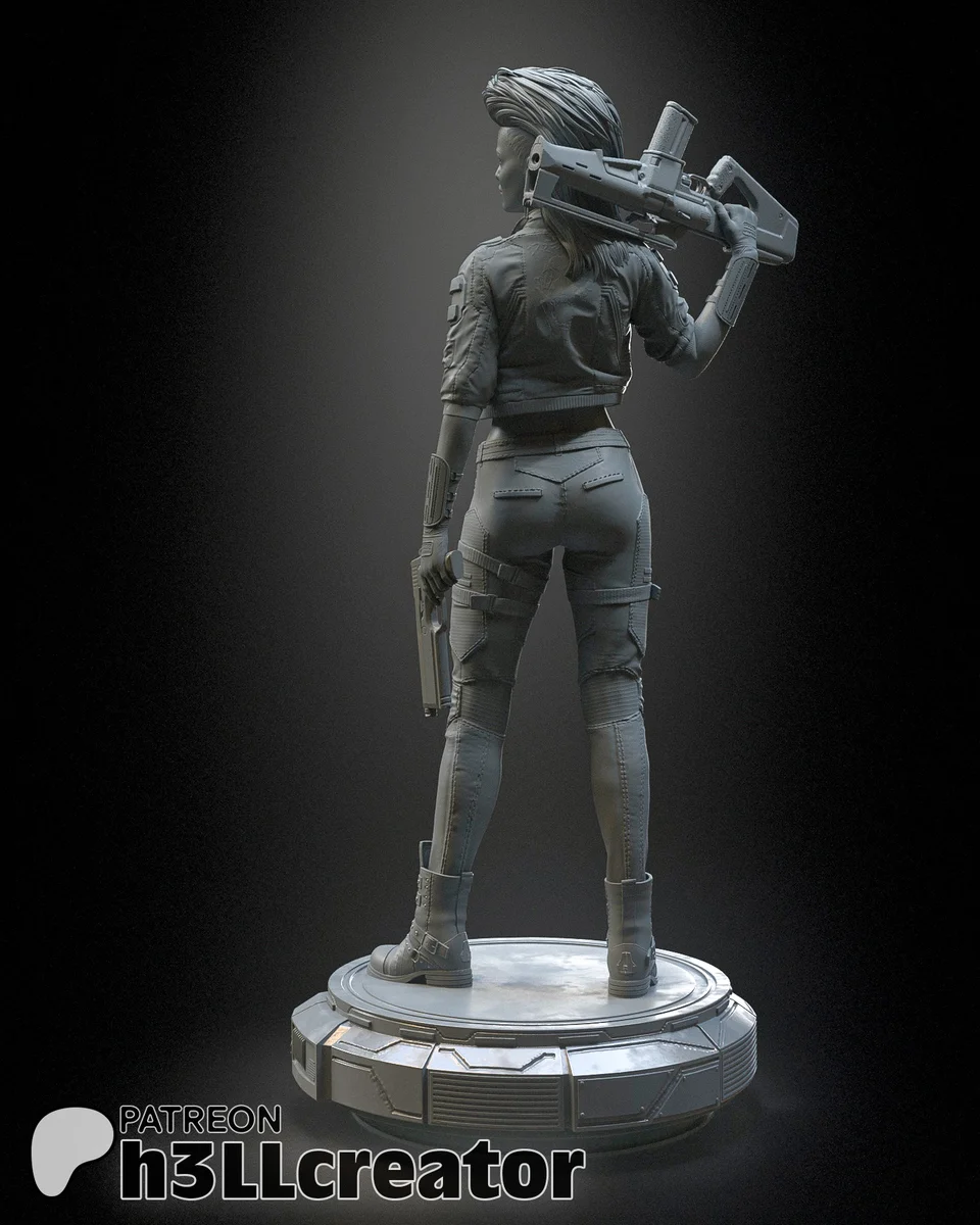 Rogue Amendiares | Fan Art | 3D Printed Resin Model Garage Kit | *Un-Painted* | H3LL Creator 11