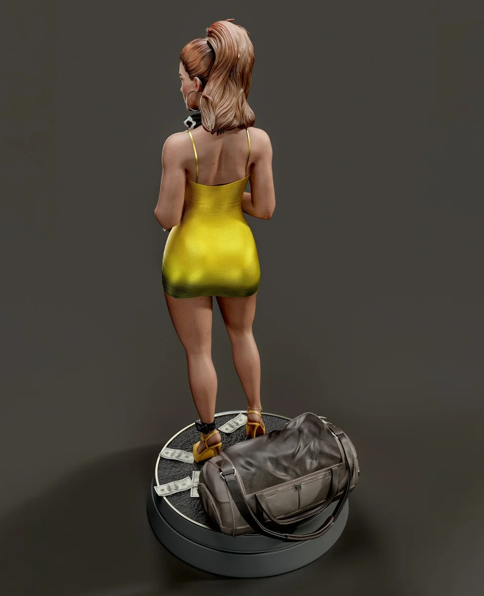 Lucia Caminos | Fan Art | 3D Printed Resin Model Garage Kit | *Un-Painted* | Abe3D 5