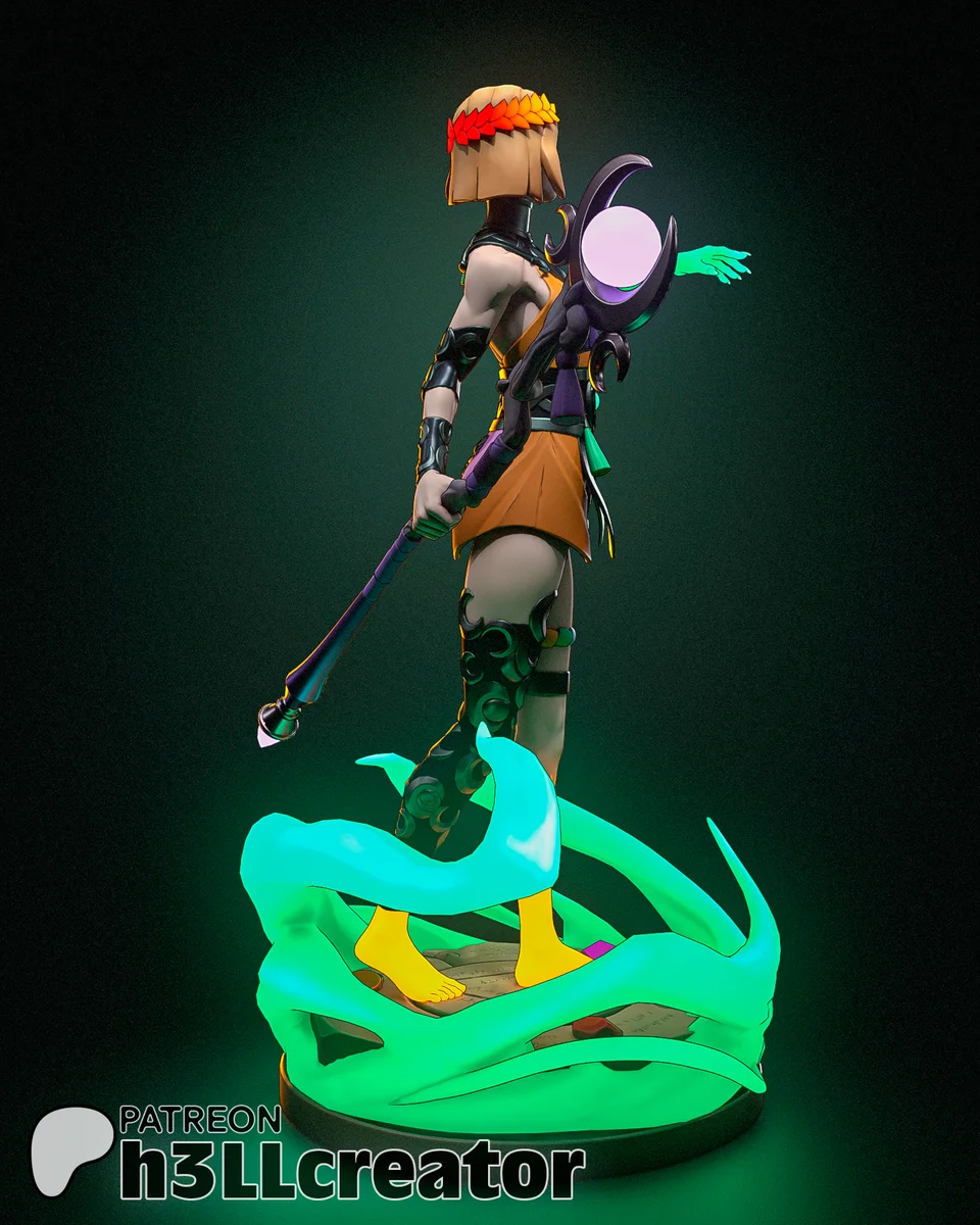 Melinoe | Fan Art | 3D Printed Resin Model Garage Kit | *Un-Painted* | H3LL Creator 5