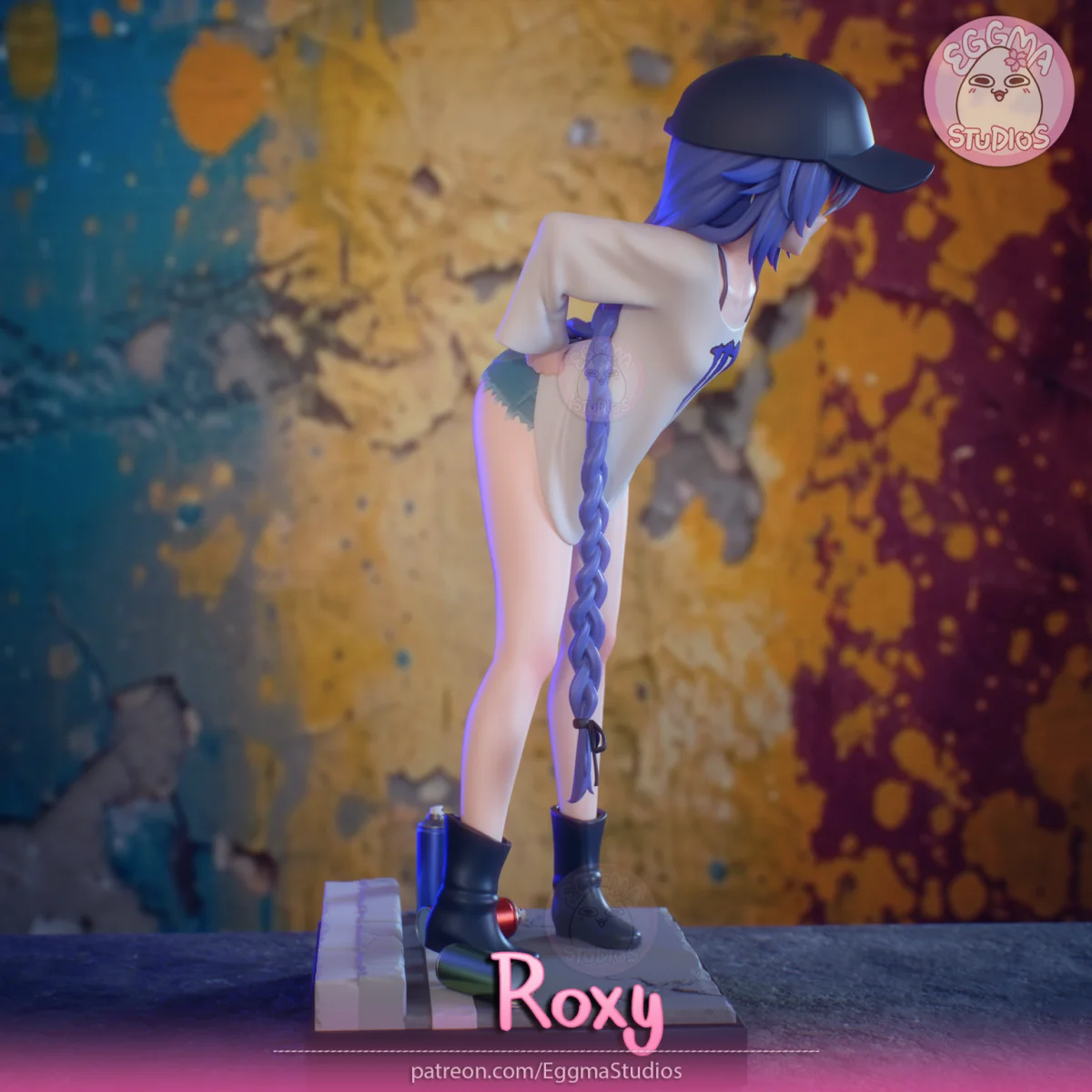 Roxy | Fan Art | 3D Printed Resin Model Garage Kit | *Un-Painted* | EggmaStudios 12