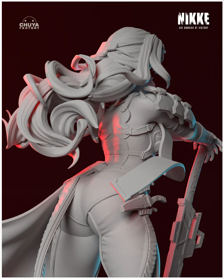 Scarlet | Fan Art | 3D Printed Resin Model Garage Kit | *Un-Painted* | Chuya Factory 10