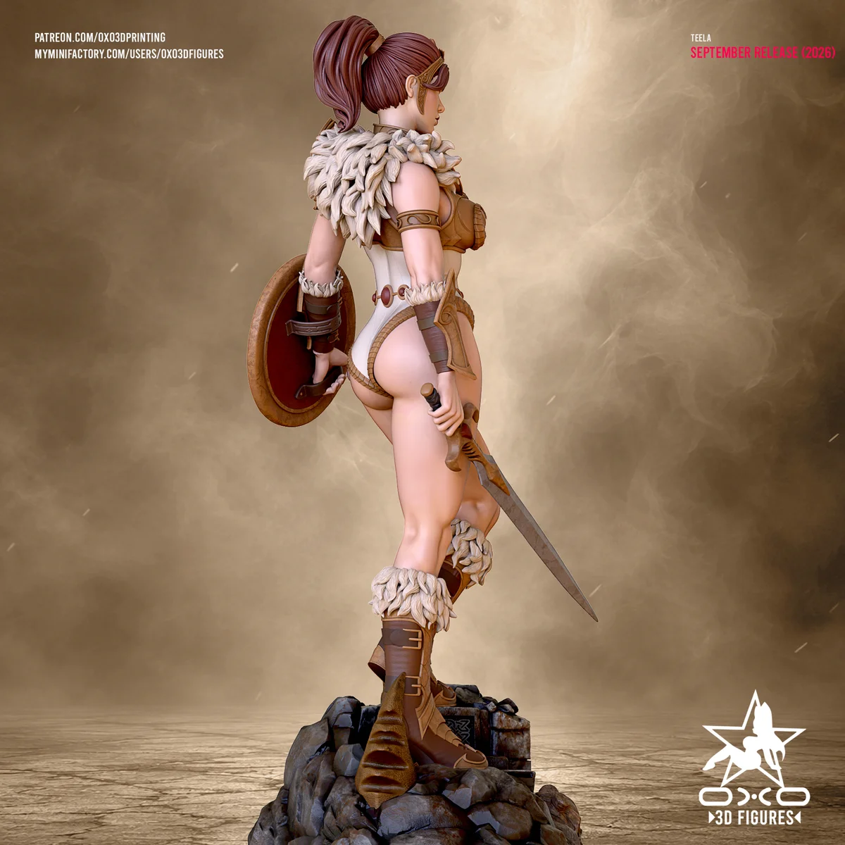 Teela | Fan Art | 3D Printed Resin Model Garage Kit | *Un-Painted* | OXO3D 5