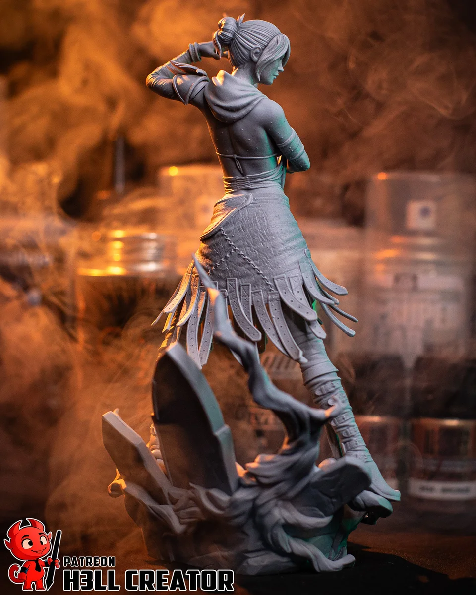 Morrigan | Fan Art | 3D Printed Resin Model Garage Kit | *Un-Painted* | H3LL Creator 12