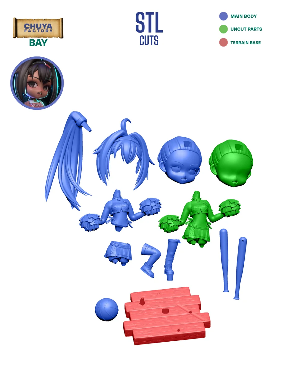 Chibi Bay | Fan Art | 3D Printed Resin Model Garage Kit | *Un-Painted* | Chuya Factory 14