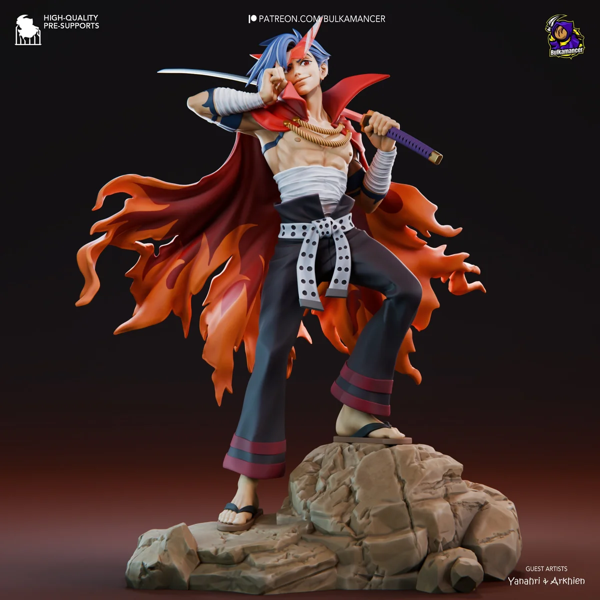 Kamina | Fan Art | 3D Printed Resin Model Garage Kit | *Un-Painted* | Bulkamancer 2