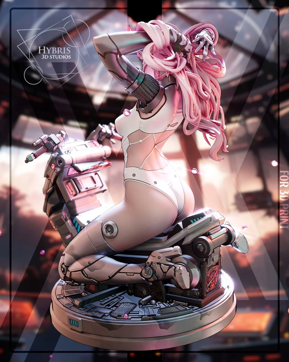 Cyber Zero Two (02) | Fan Art | 3D Printed Resin Model Garage Kit | *Un-Painted* | Hybris Studios 7