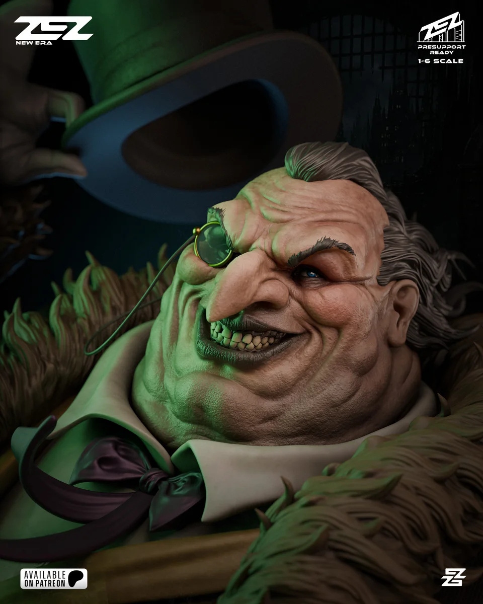 Penguin | Fan Art | 3D Printed Resin Model Garage Kit | *Un-Painted* | ZEZ Studio 9