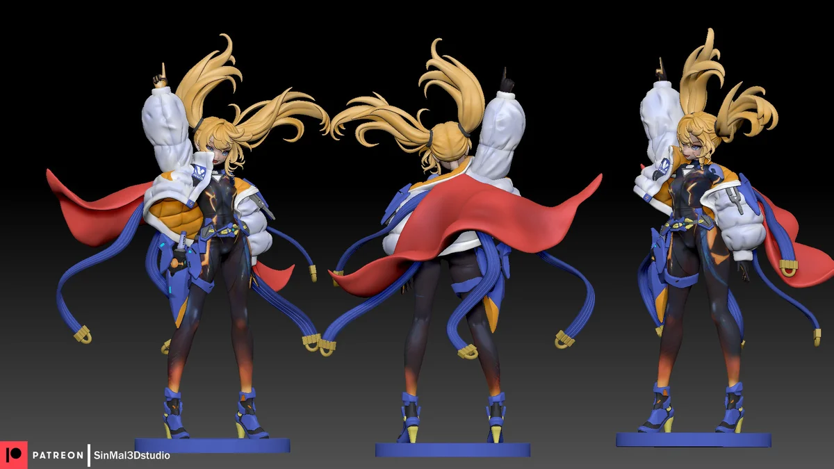 Laplace | Fan Art | 3D Printed Resin Model Garage Kit | *Un-Painted* | Sin3Dstudio 4