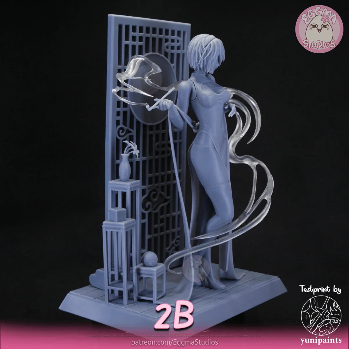 2B | Fan Art | 3D Printed Resin Model Garage Kit | *Un-Painted* | EggmaStudios 17