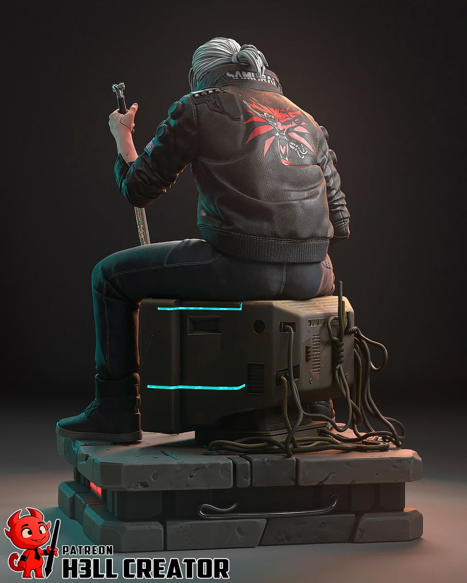 Geralt of Rivia | Fan Art | 3D Printed Resin Model Garage Kit | *Un-Painted* | H3LL Creator 7