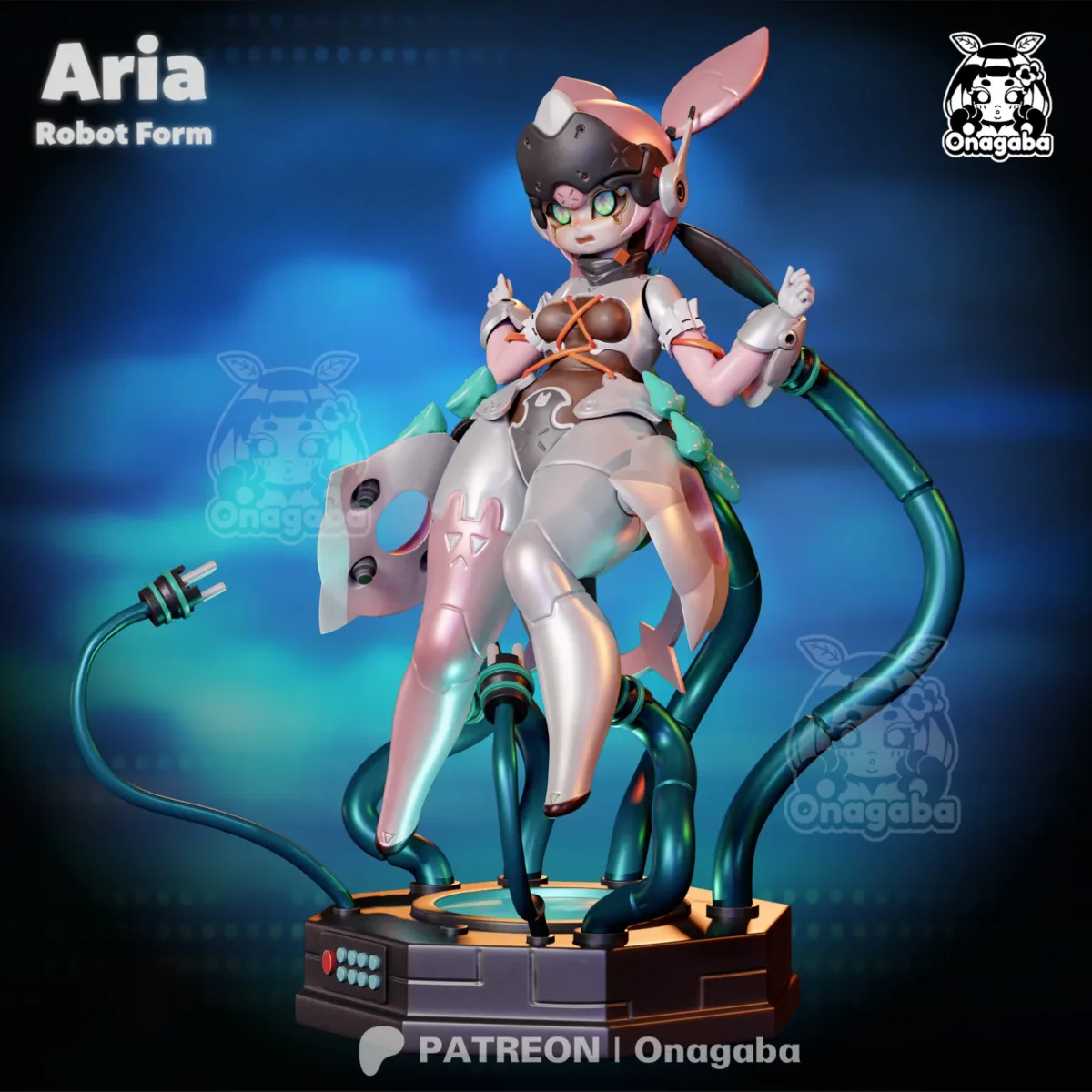 Aria Robot Form | Fan Art | 3D Printed Resin Model Garage Kit | *Un-Painted* | ONAGABA 17