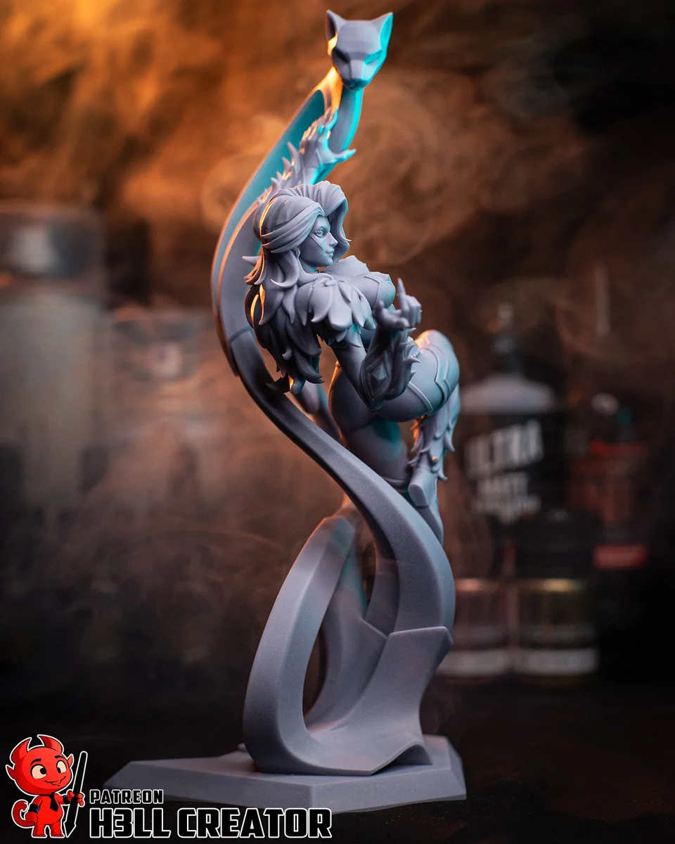 Black Cat | Fan Art | 3D Printed Resin Model Garage Kit | *Un-Painted* | H3LL Creator 7