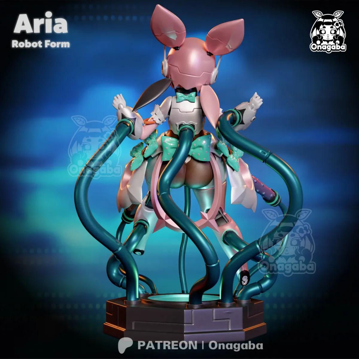 Aria Robot Form | Fan Art | 3D Printed Resin Model Garage Kit | *Un-Painted* | ONAGABA 15