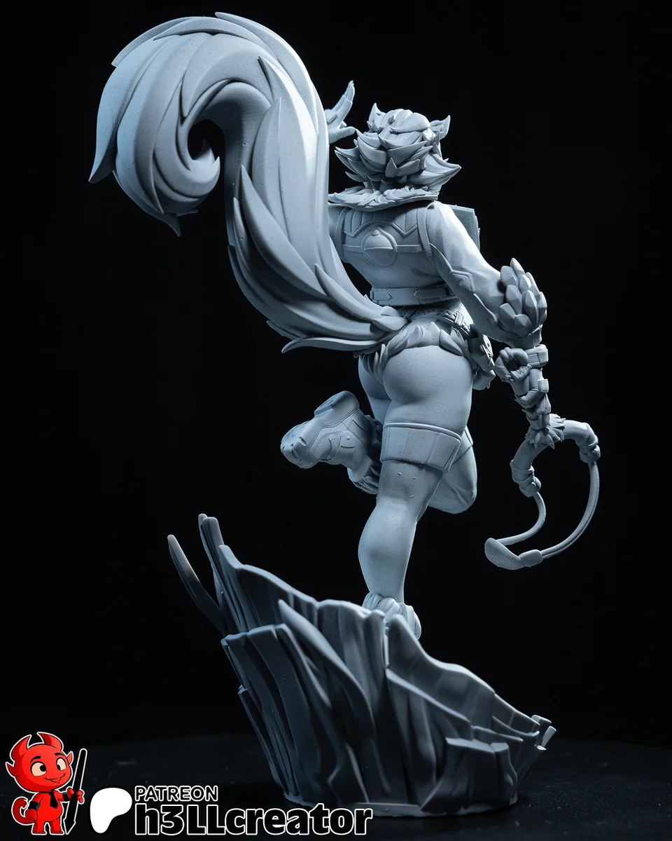 Squirrel Girl | Fan Art | 3D Printed Resin Model Garage Kit | *Un-Painted* | H3LL Creator 11