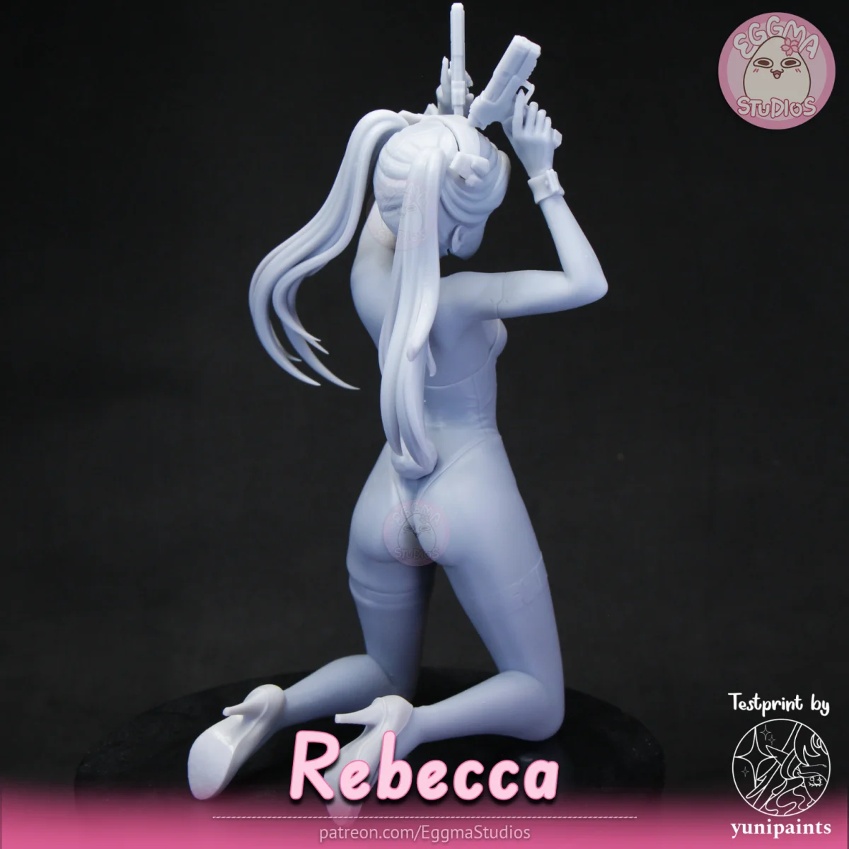 Rebecca | Fan Art | 3D Printed Resin Model Garage Kit | *Un-Painted* | EggmaStudios 7