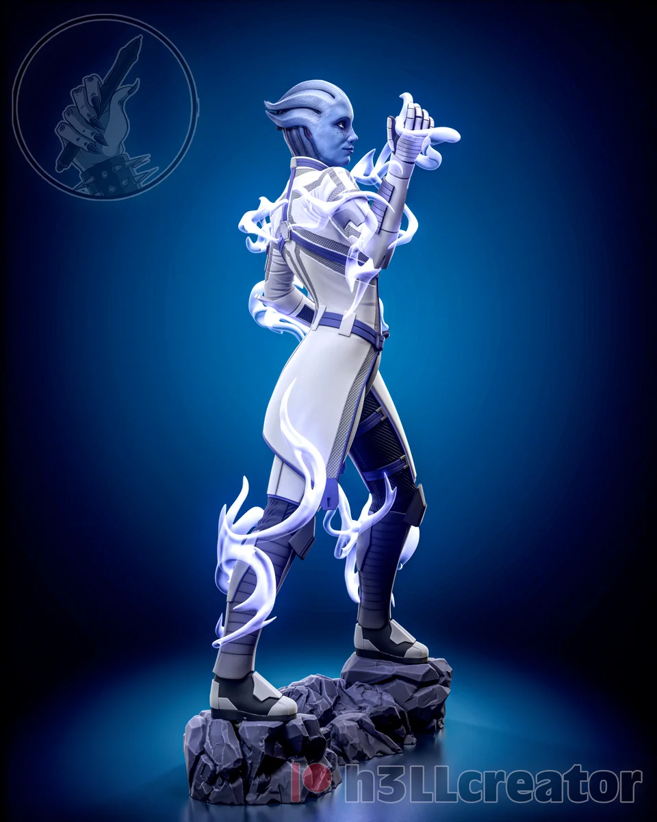 Liara Remake | Fan Art | 3D Printed Resin Model Garage Kit | *Un-Painted* | H3LL Creator 5
