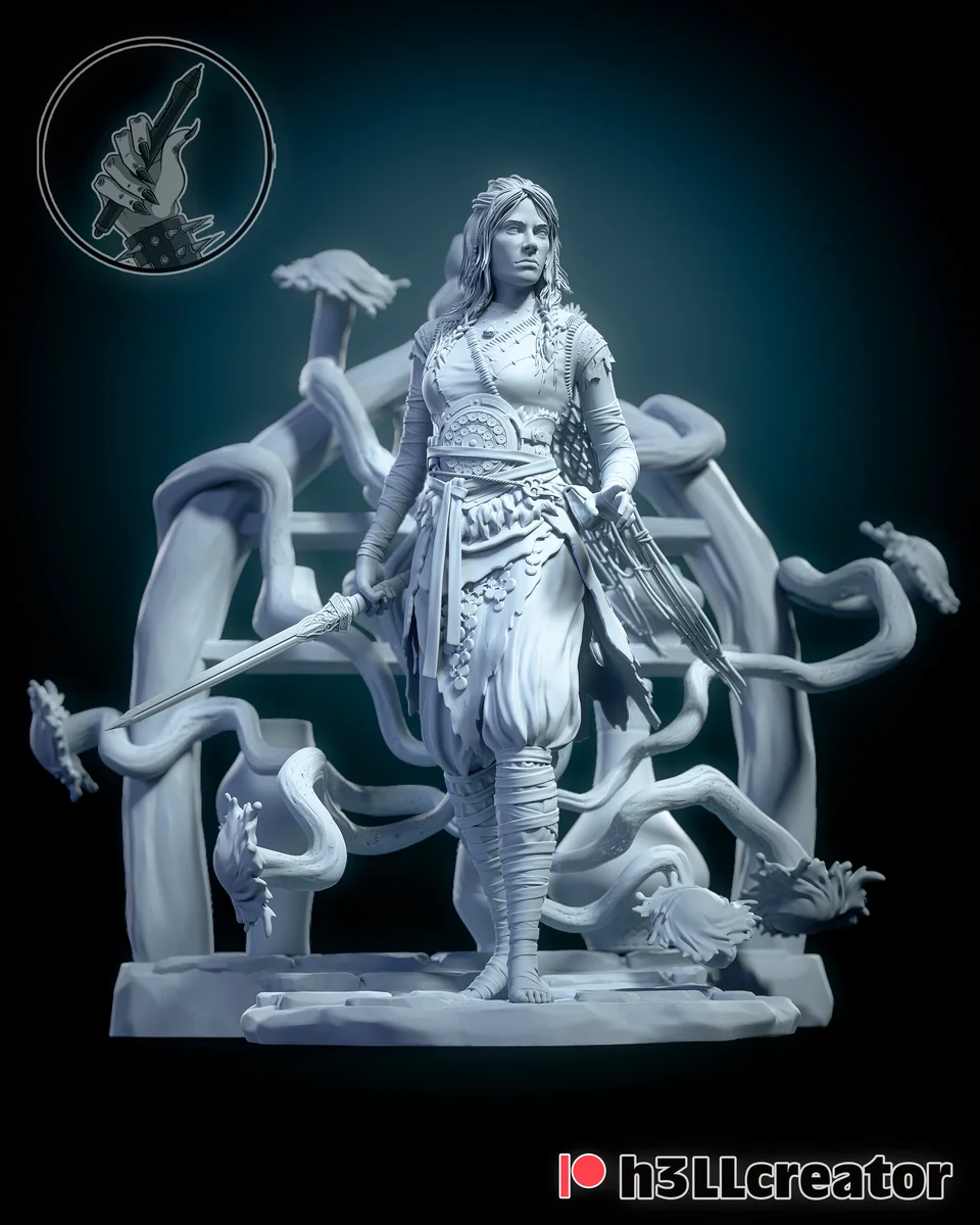 Freya | Fan Art | 3D Printed Resin Model Garage Kit | *Un-Painted* | H3LL Creator 4