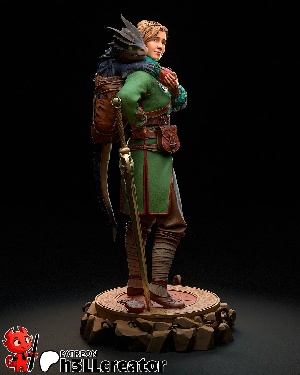 Zoe | Fan Art | 3D Printed Resin Model Garage Kit | *Un-Painted* | H3LL Creator 4